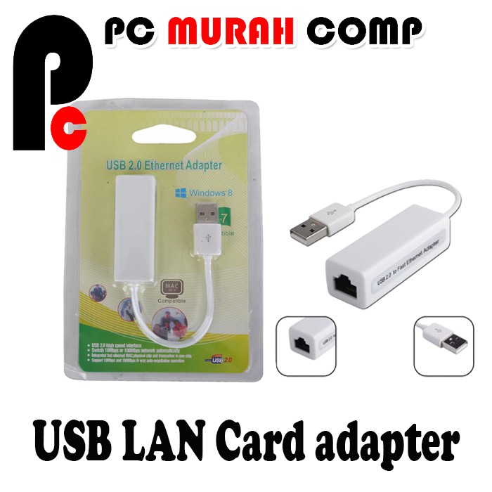 USB LAN Cable CARD ADAPTER / USB Ethernet 2.0 to LAN