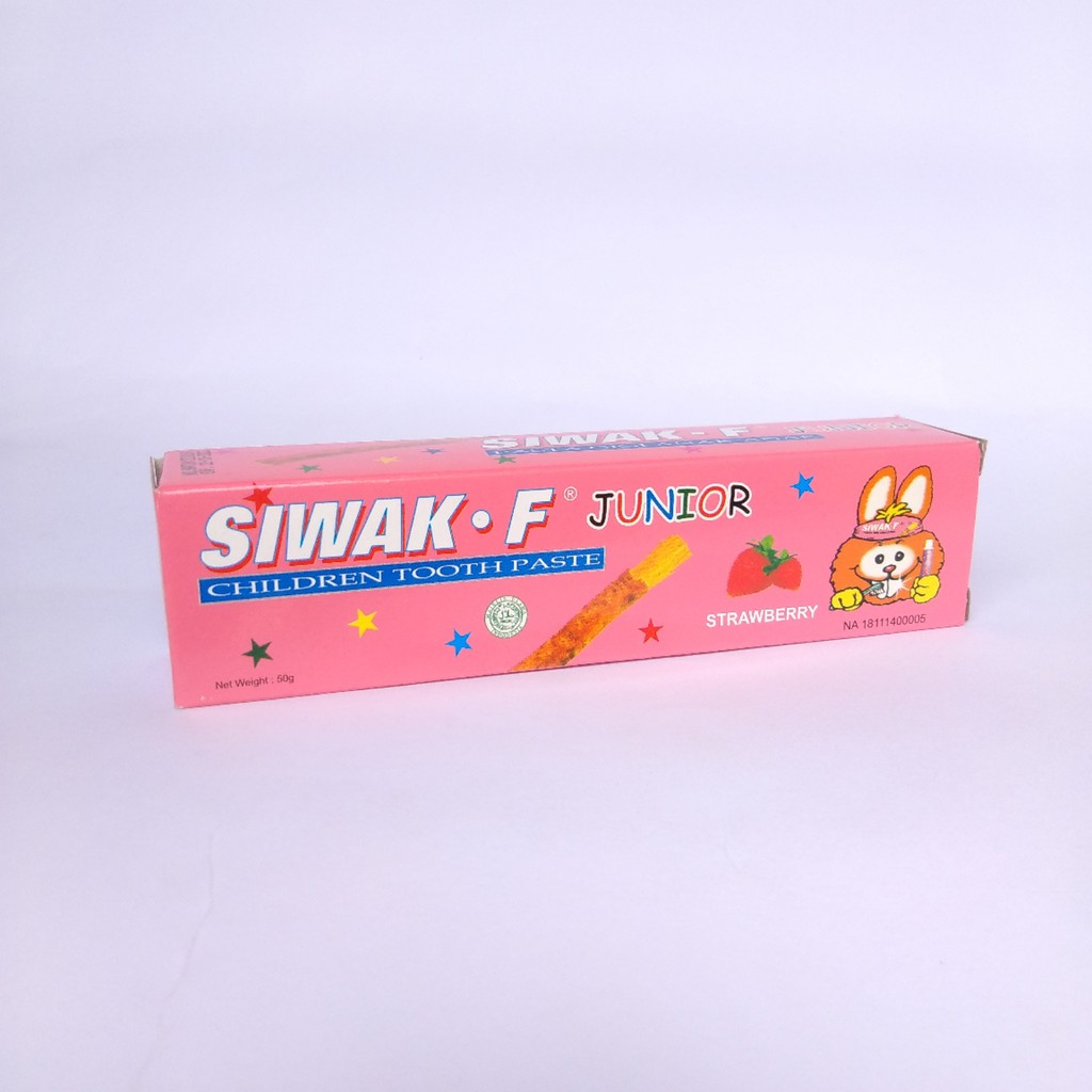 SIWAK F Junior Pasta Gigi Anak-Anak Aneka Rasa Miswak Utama 50gram