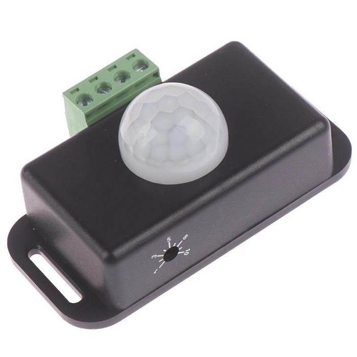 

Saklar Sensor Gerak PIR Inframerah, untuk Strip Lampu LED Otomatis DC
