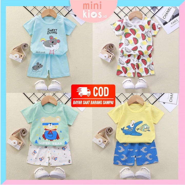 BAJU ANAK KATUN PREMIUM SETELAN PENDEK