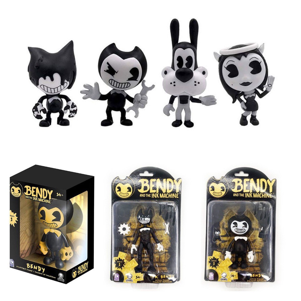 Bendy Horror Game Cartoon Toy Action PVC Anime Figure Collection Model Dolls For Kids Children Christmas Gifts