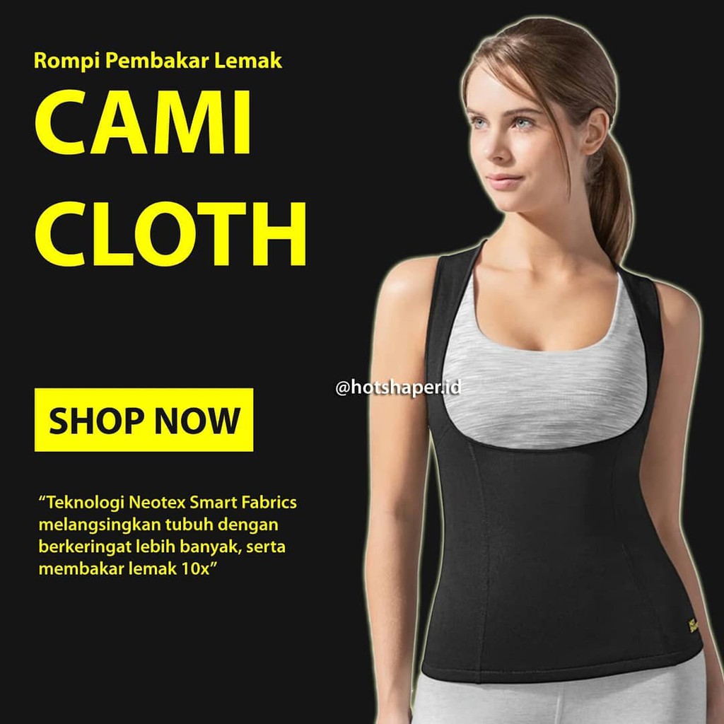 Hot Shapers Cami vest korset pelangsing rompi pembakar lemak