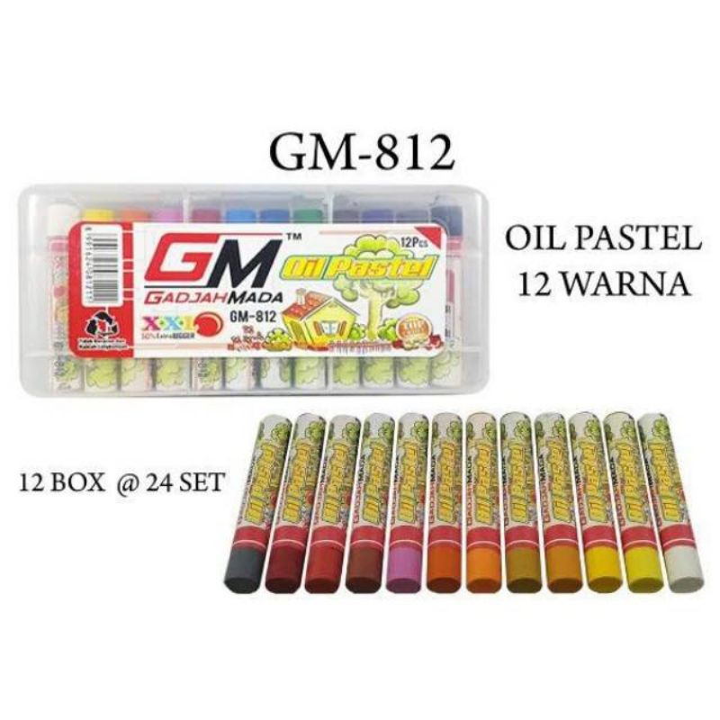 

Oil Pastel Crayon GM 12 warna