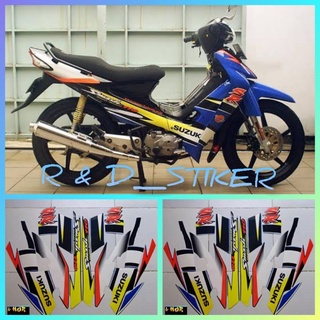 Jual Stiker Striping Lis Les Polet Body Motor Suzuki Smash Sr Merah Biru Shopee Indonesia