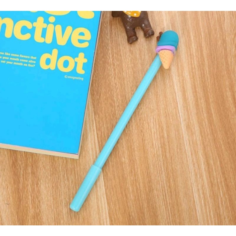 

pulpen gel karakter ice cream/ alat tulis