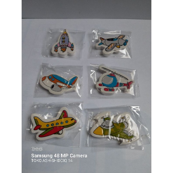 

penghapus pensil | unik | lucu | motif transportasi udara