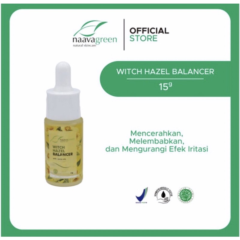 NAAVAGREEN HAZEL BALANCER Naavagreen Witch Hazel Balancer mengandung Witch Hazel Extract NAAVAGREEN 