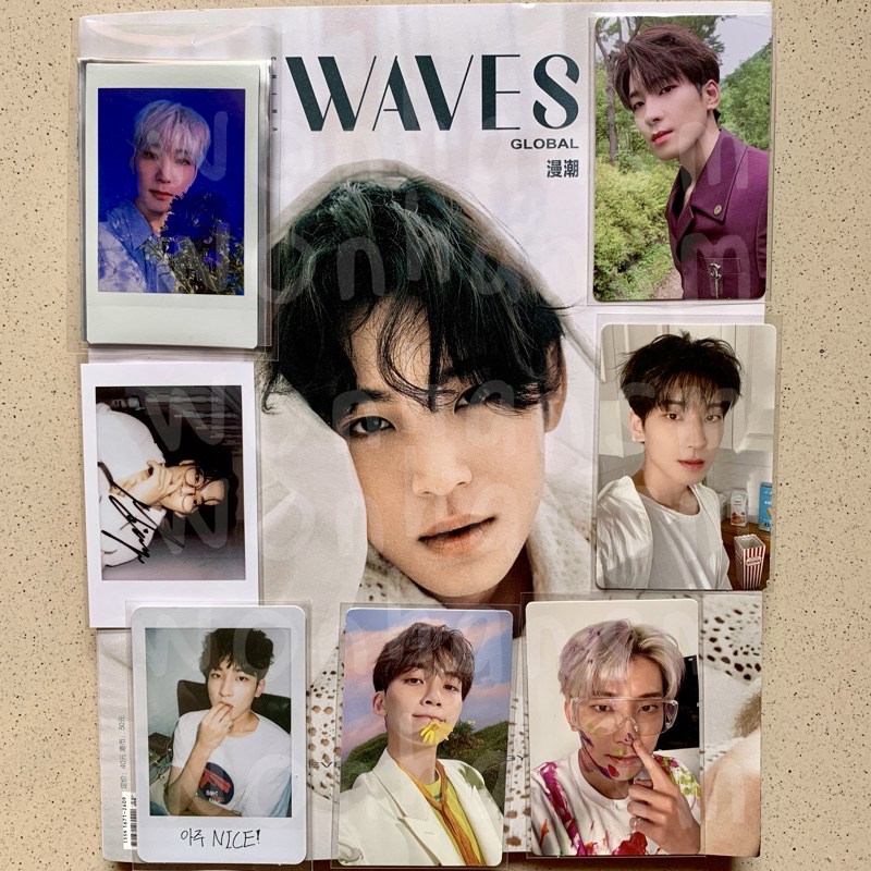 Seventeen Mingyu Waves Set + Jeonghan Kihno Sector 17 PC Kit + Wonwoo social club hanabi popcorn op1