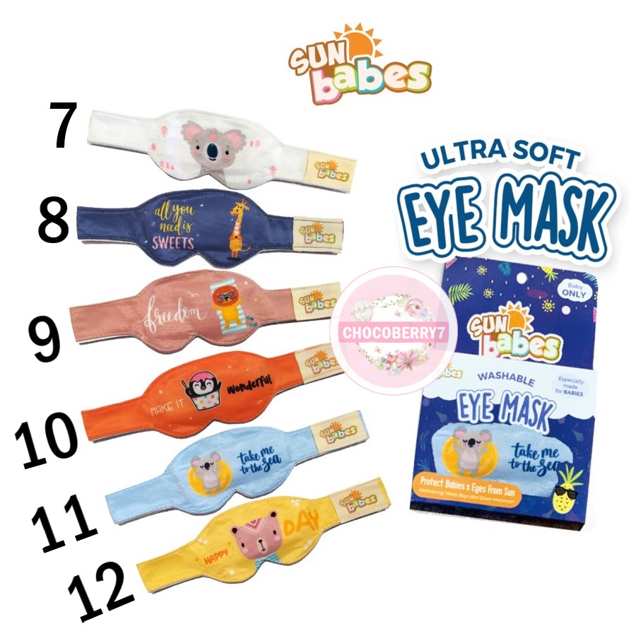 Sunbabes Ultra Soft Baby Eye Mask Kacamata Jemur Bayi Sun Babes Kacamata