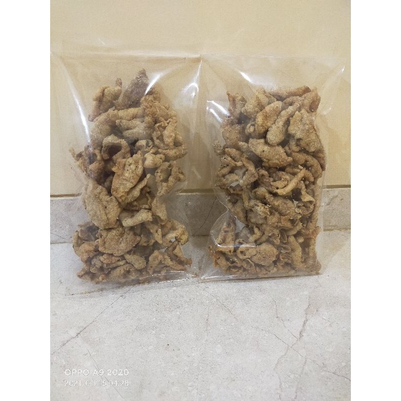 

(@+-250 gram) Keripik Kulit Ayam-KETO,gurih-no tepung