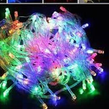 ✼ Decoration light lamp tumbler tumblr twinkle 10 M 100 LED - PUTIH ➴