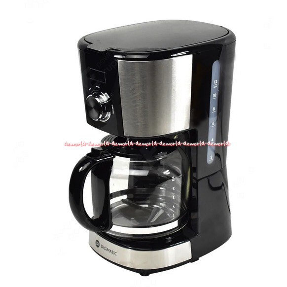 Digimatic Coffee Maker 1.8L Stainless Steel Hitam Digimatik Alat Pembuat Kopi Elektrik Electric Black Hitam Cofee Makers