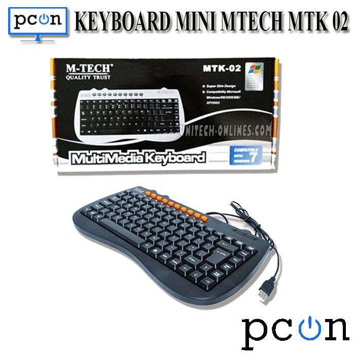 Keyboard USB Mini Multimedia Wired M-Tech MTK 02