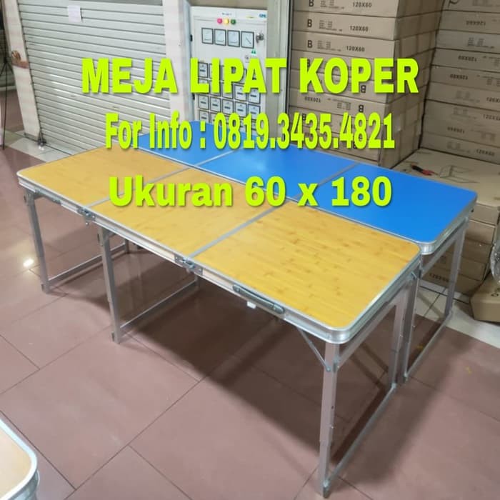Meja Lipat Koper HPL  Meja Lipat Serbaguna  Meja