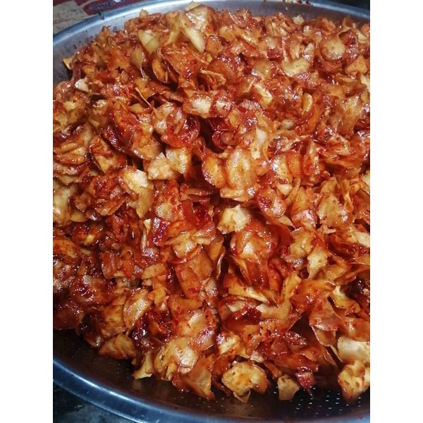 

keripik ubi pedas manis
