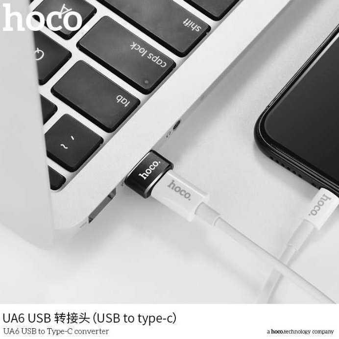 HOCO UA6 USB Type A to USB Type C Adapter Converter ( Mughnii )