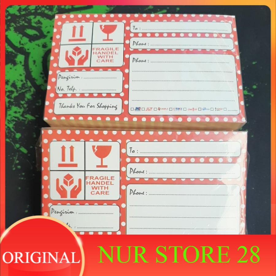

stiker pengiriman online shop (100 lembar)/stiker label pengiriman olshop