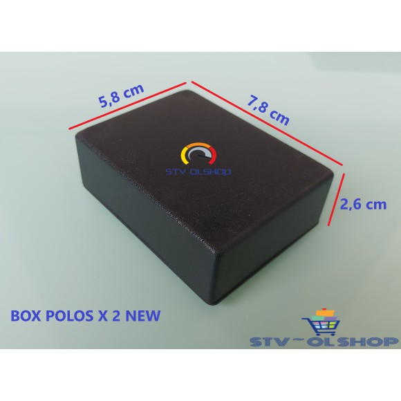 Box Polos X 2 New Plastik / Box Polos Hitam Serba Guna