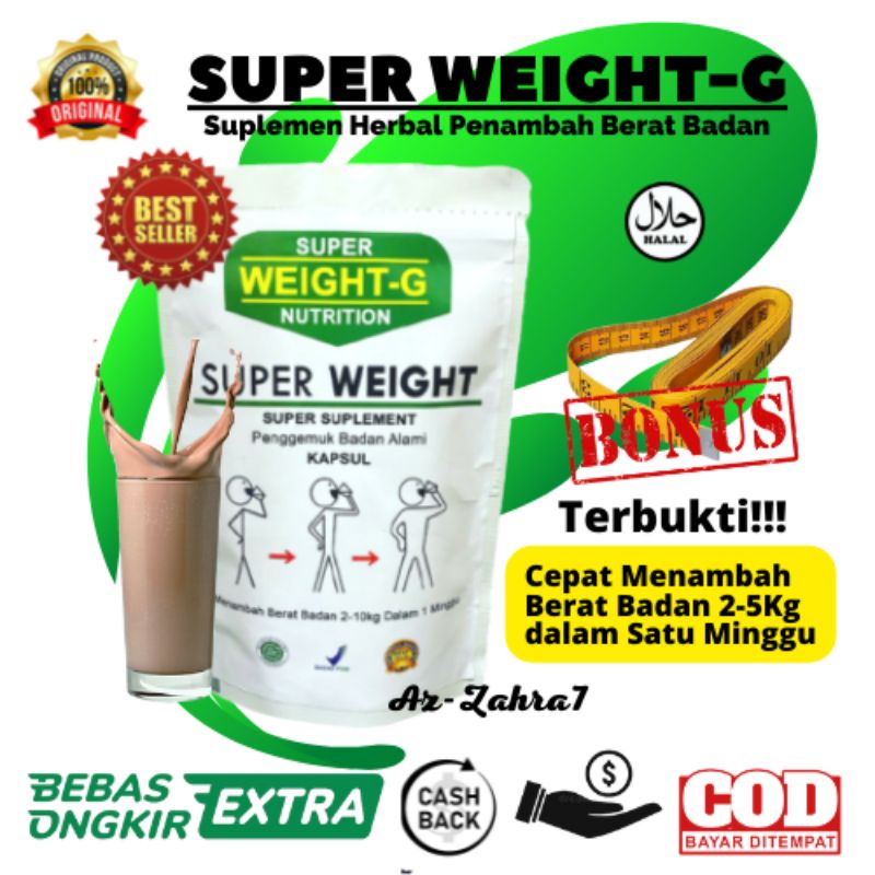 TERLARISPENGGEMUK BADAN SUPER WEIGHT GAIN TERBUKTI MENAMBAH BERAT BADAN APETON WEIGHT-GAIN