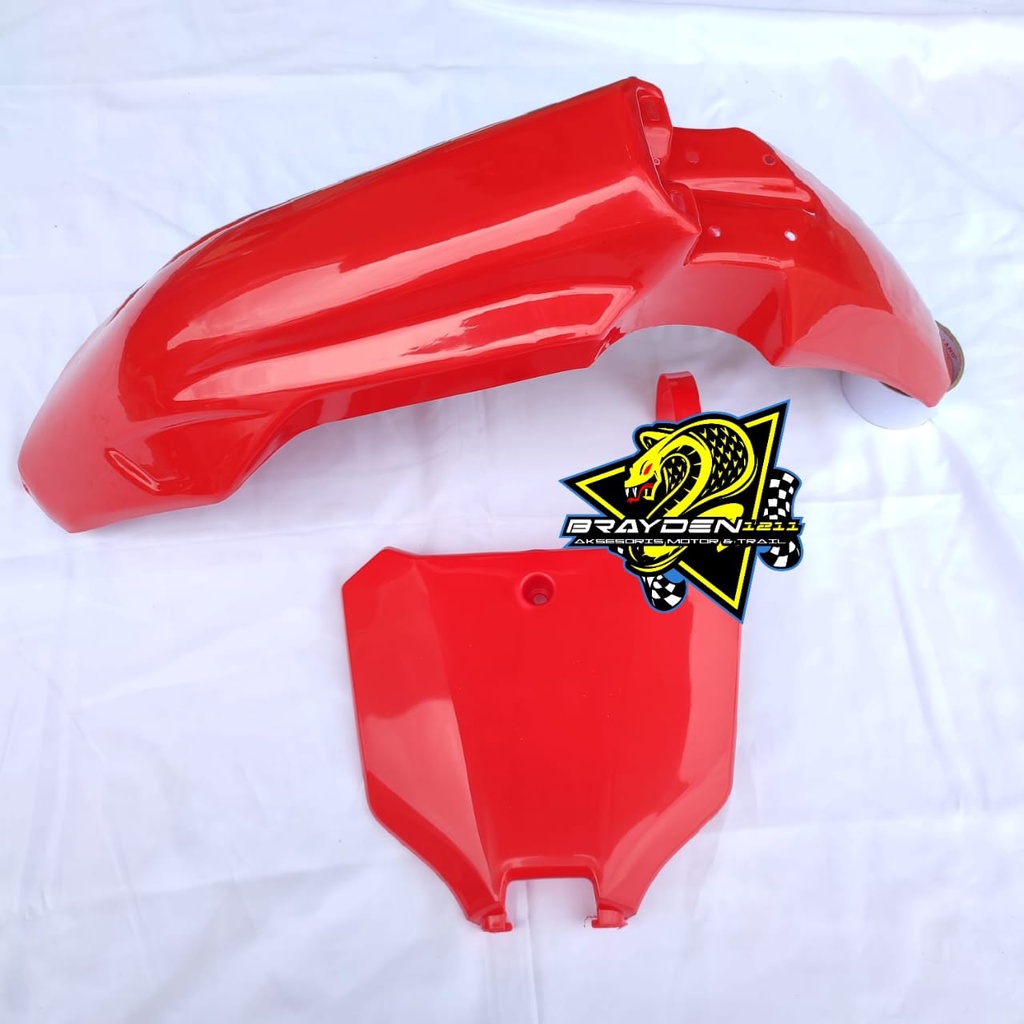 Spakbor Depan CRF 450 2021/Slebor Depan CRF 450 2021/spakbor depan dan papan nomor crf 450