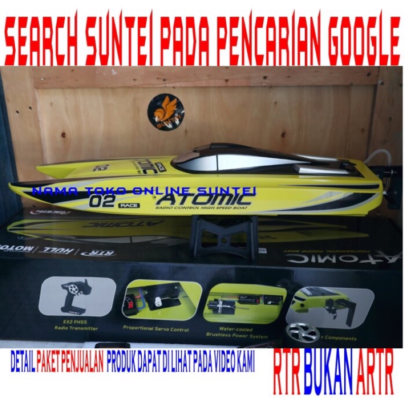 Volantex V792-4 70cm Atomic 2.4ghz 1800kv Brushless Rtr 60 km / H Rc Racing Boat
