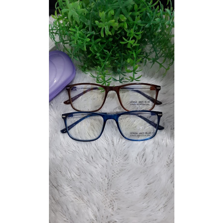 KACAMATA CEWEK/COWOK FASHION UNISEX ANTI RADIASI TYPE TYPE BT412.IS./KACAMATA BLUERAY/KACAMATA ANTI RADIASI/KACAMATA BLUELIGHT/kacamata melindungi mata dari sinar hp dan laptop