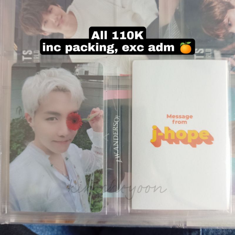 ld butter pws jhope hoseok bts official photocard lucky draw butter power station bts jhope hoseok p