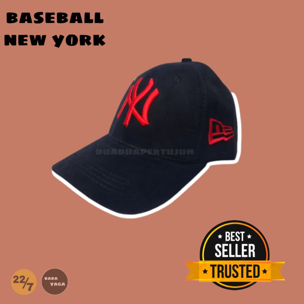 TOPI BASEBALL POLOS NEW YORK TOPI NEW YORK TERBARU 2021 TOPI NEW YORK HITAM PUTIH