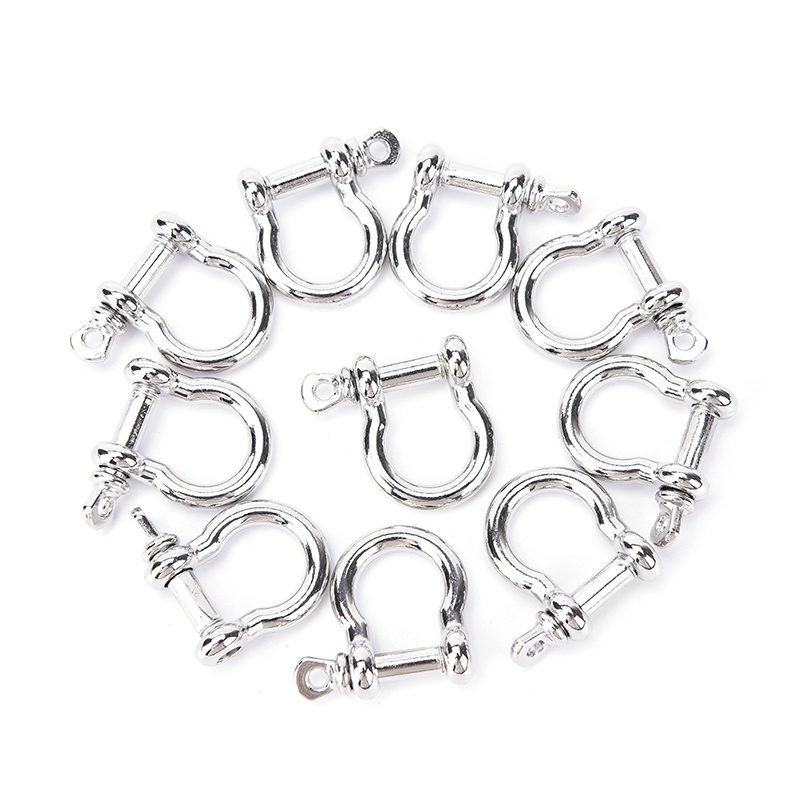 DEID 1/5/10pcs O-Shaped Stainless Steel Shackle Buckle For Paracord Bracelet 210907
