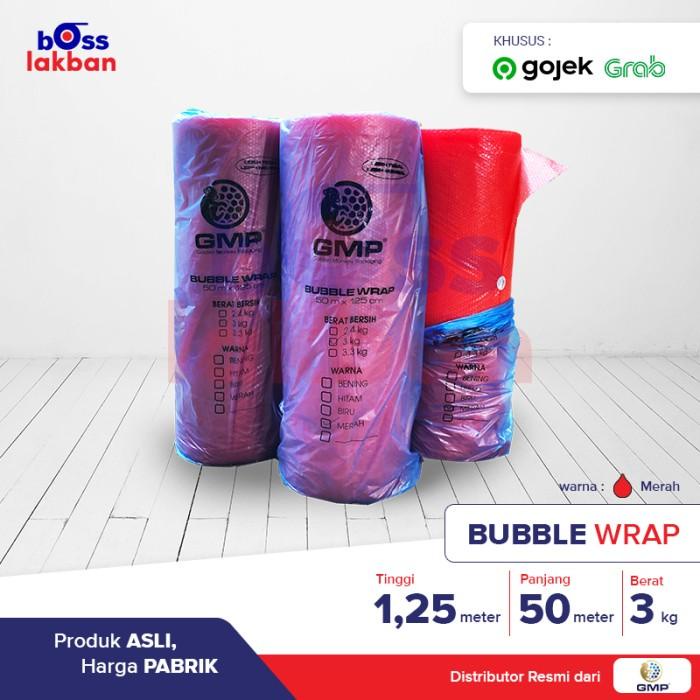 

Wraping (Gosend / Grab) Bubble Wrap Merah Gmp 125 Cm X 50 Meter