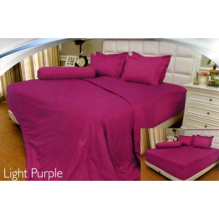 sprei internal vallery light purple seprei vallery sprei polos katun
