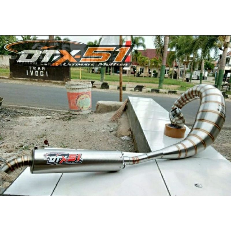 Knalpot RX King model Loubster Full stenlis Original Dtx-51 Ultimate muffler