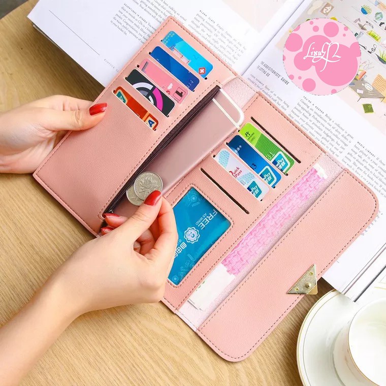 Dompet Lipat - Dompet Panjang Love Wanita Import Terbaru - Dompet Fashion Love Wanita - dompet cewe