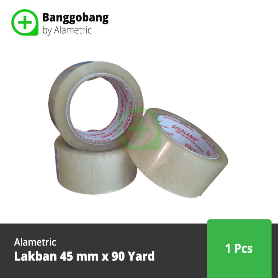 

Alametric Lakban / Isolasi / Selotip 45 MM x 90 Yard - Banggobang
