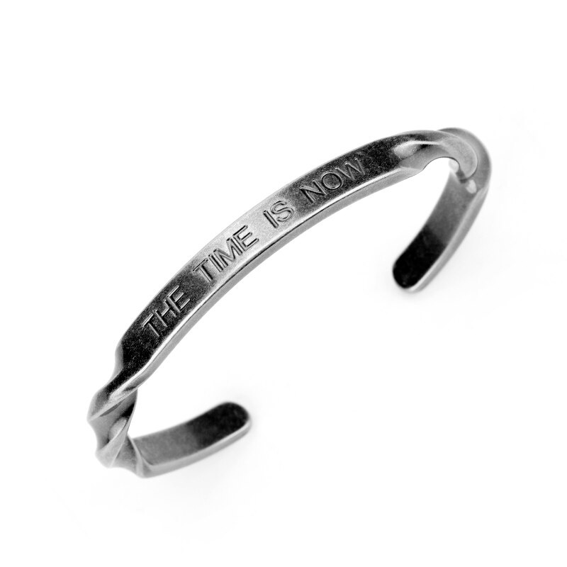 Gelang Bahan Titanium Steel Gaya Hip Hop Untuk Pria Dan Wanita