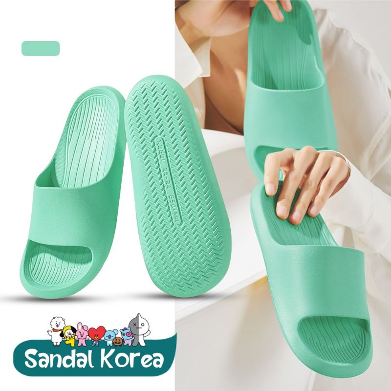 Sandal Wanita Slip On Sandal Cewek Korean Style Murah Empuk Anti Selip Sendal