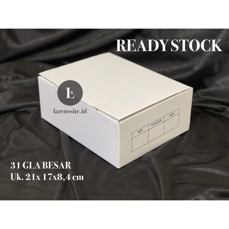 

Kardus Box Dus sepatu polos murah 31Gb