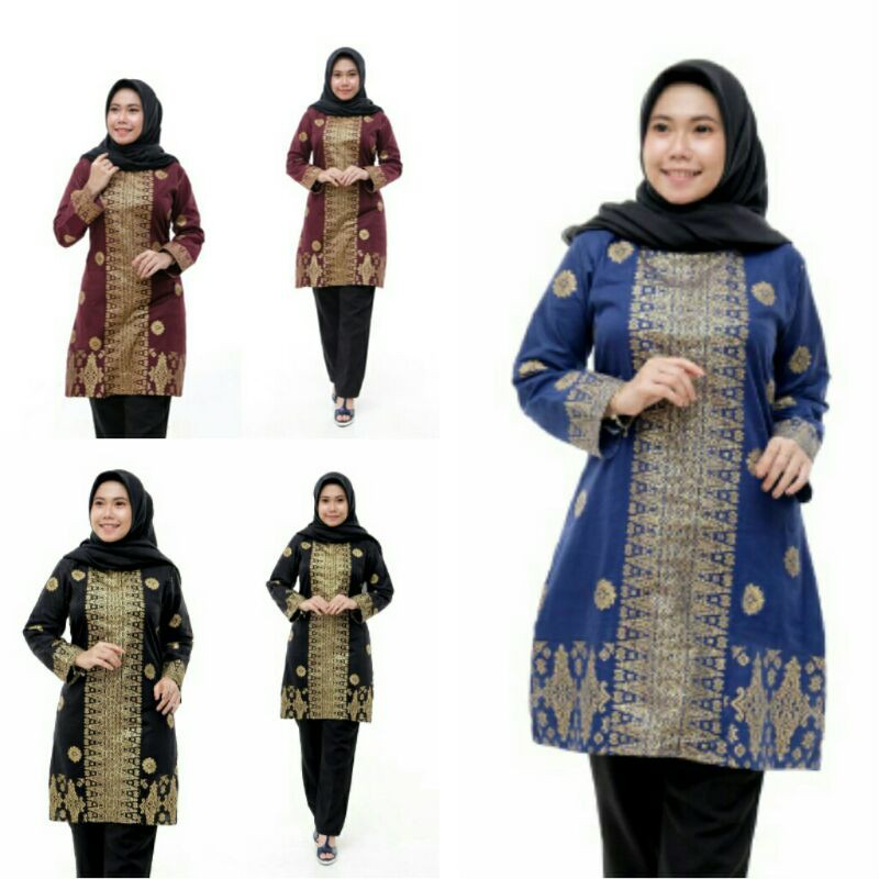 Tunic Monica Parang #3 Tunik Batik Cantik Jumbo Sgh 163 Parang Warna