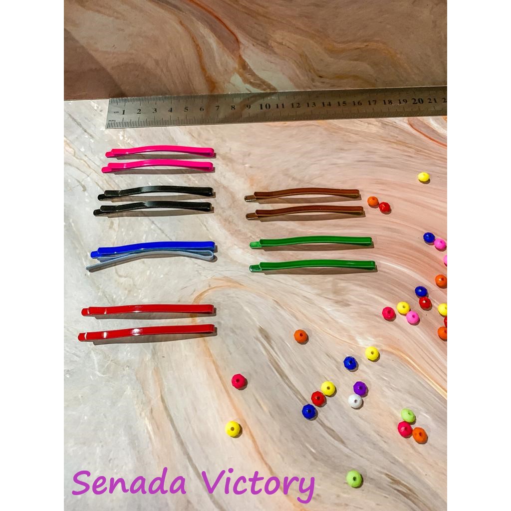 Senada Victory Jepit Rambut Slip Lidi Warna Isi 2 PCS Jepitan Slip Jepit Slip Lidi