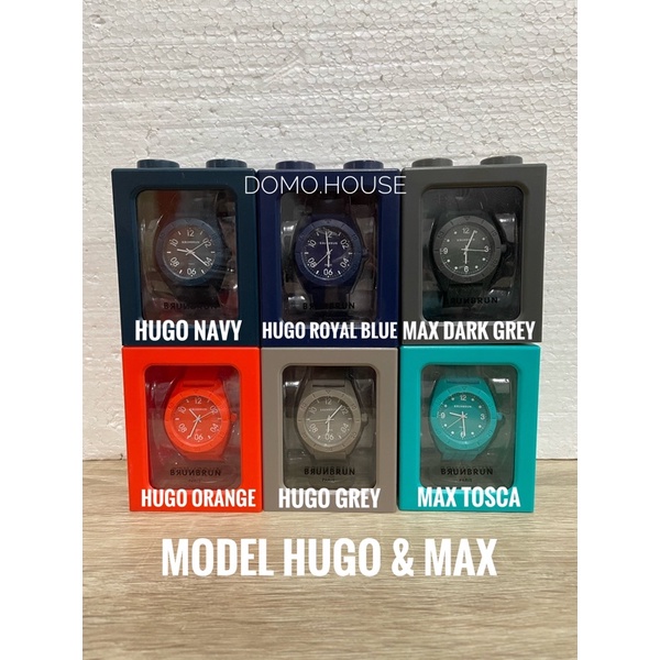 Premium (RRW) BRUNBRUN PARIS HUGO MAX MADISON JAM TANGAN SILICONE WATCH Distributor Termurah