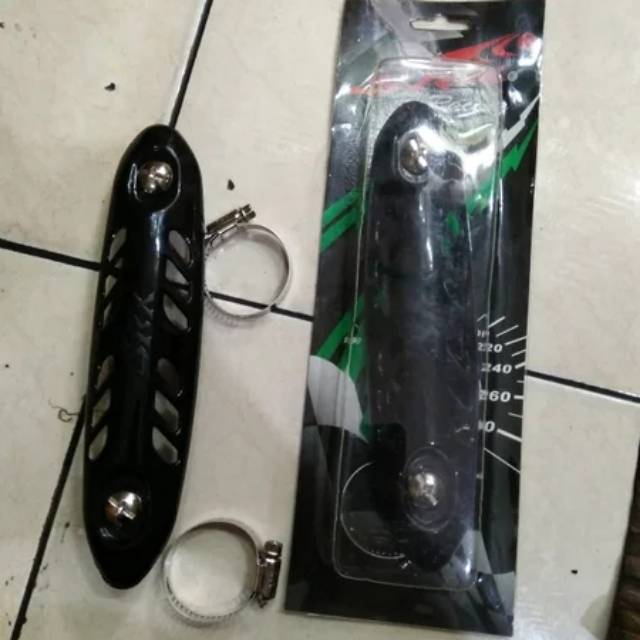 pelindung pipa knalpot klx 150/dtracker + kleman