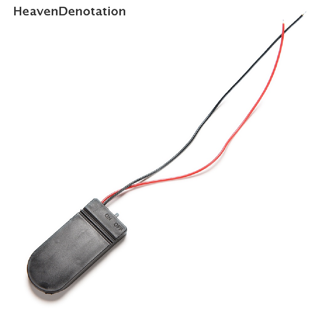(Heavendenotation) 5pcs Kotak Holder Baterai Kancing 3v Diy Dengan Saklar On-Off Cr2032