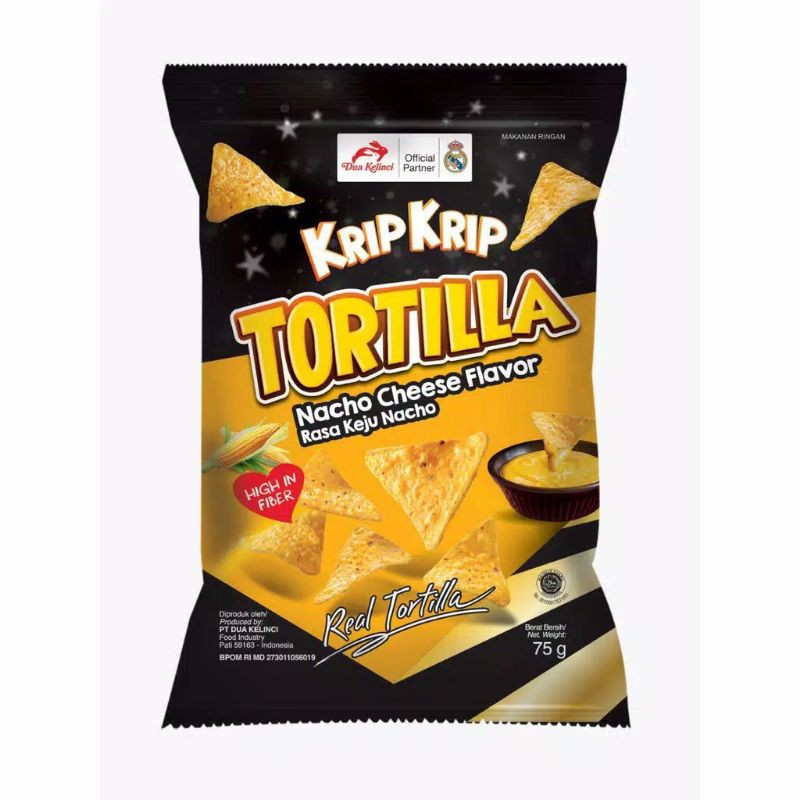 Krip Krip Tortilla jagung bakar / cheese / sapi panggang 75 gram