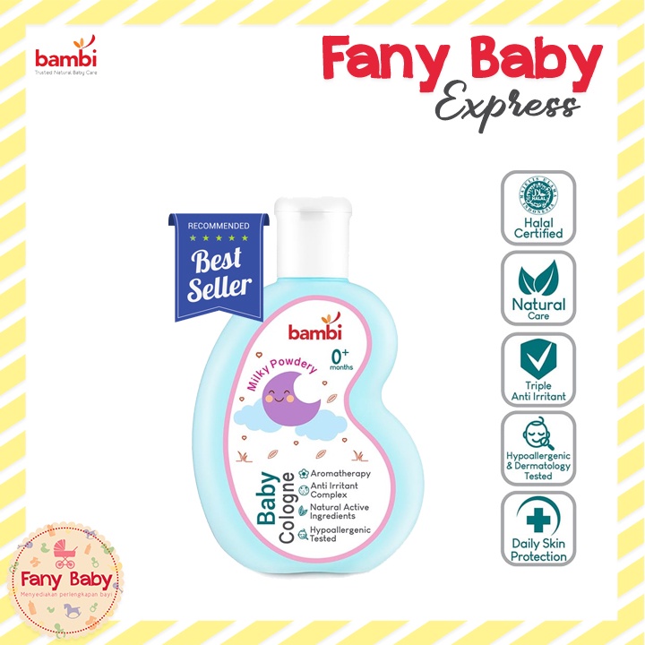 BAMBI BABY COLOGNE WITH CHAMOMILE &amp; ANTI IRRITANT COMPLEX 100ML