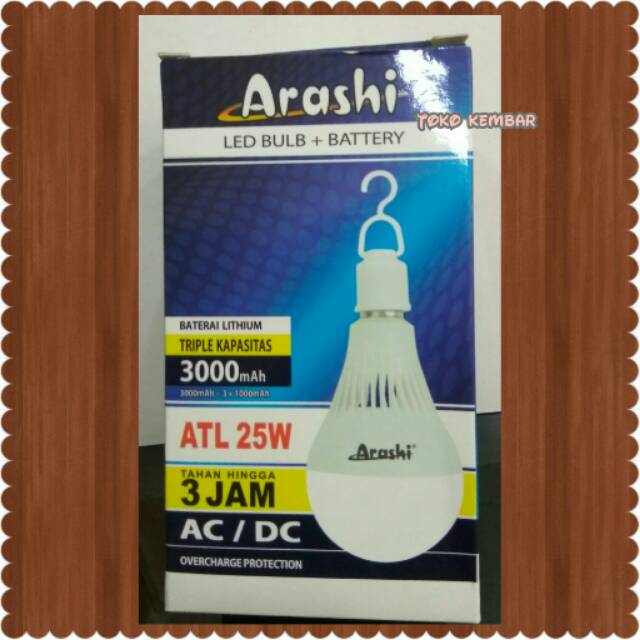Lampu emergency ACDC 25watt Arashi