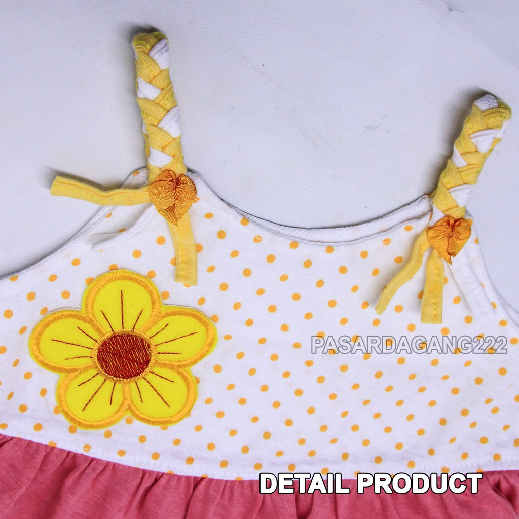 SETELAN Setelan Rok Bayi Pelangi + Topi TRS-010 LENGAN PELUNTIR