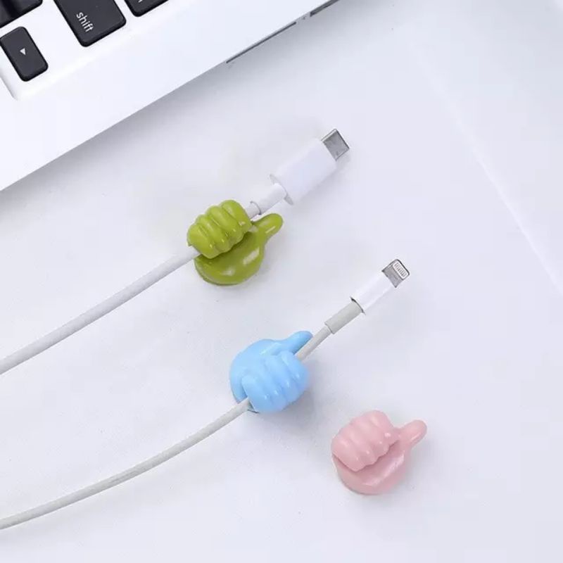 Gantungan Kabel Multifungsi Bentuk Tangan Cute Cable Organizer Clips Wire Cord