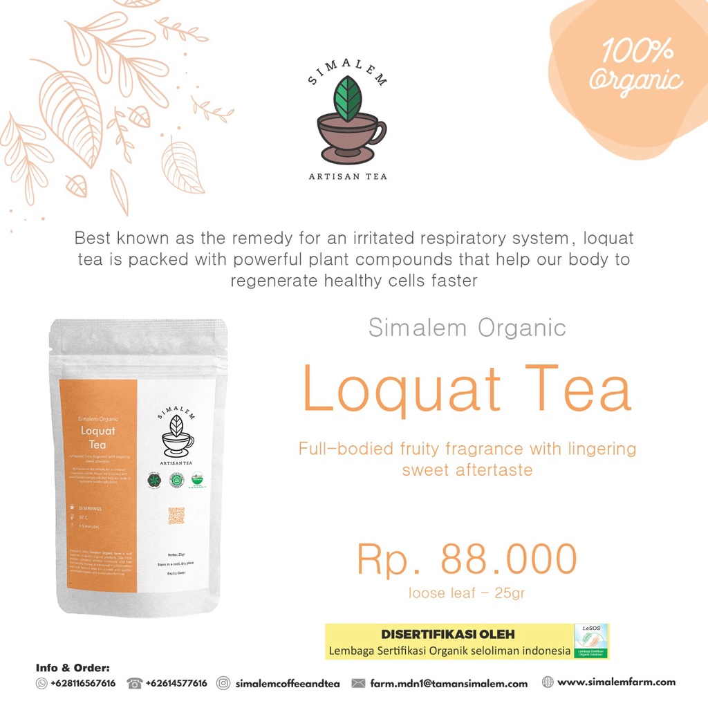 

Teh Organik Biwa |Teh Loquat Tea | Herbal | Teh Obat