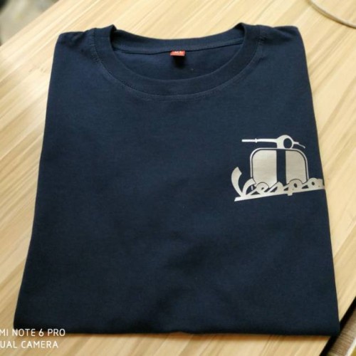 COD Kaos Tshirt Baju Obral Murah Combed 30S Distro LOGO KECiL VESPA motor otomotif scooter scoter sk