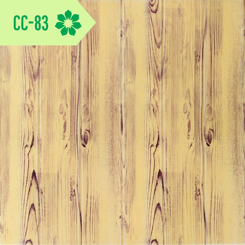 Wallpaper foam 3D motif kayu